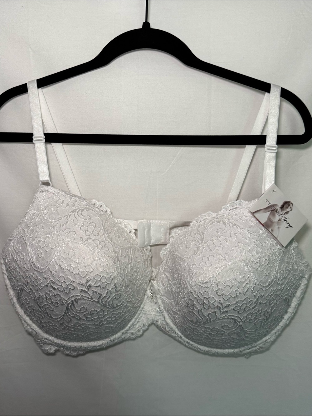 Smart & Sexy Signature Lace Push-Up Bra White NWT Size 42DD